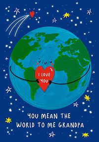 Tap to view You Mean the World to Me Grandpa Father's Day Card