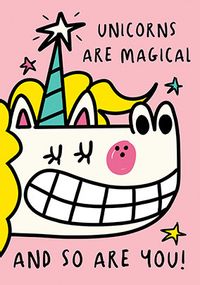 Tap to view Unicorns are Magical Thinking of You Card