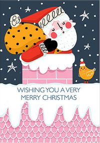 Santa's Gifts Christmas Card