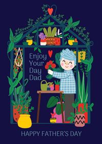 Tap to view Dad Day Greenhouse Father's Day Card