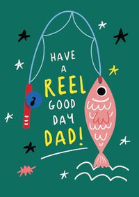 Tap to view Reel Good Day Dad Father's Day Card