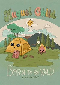 Tap to view August Child Camping Card