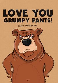 Tap to view Grumpy Pants Father's Day Card