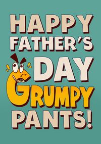 Tap to view Happy Father's Day Grumpy Pants Card