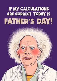 Calculations Father's Day Card