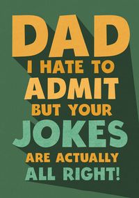 Tap to view Dad Jokes Father's Day Card