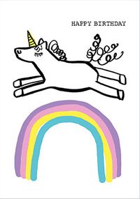 Tap to view Unicorn Rainbow Birthday Card