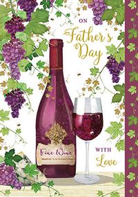 Father's Day Wine Card