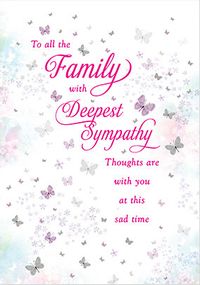 Sympathy To Family Card