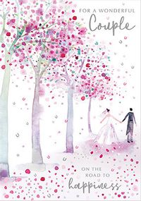Tap to view Wonderful Couple Trees Traditional Wedding Card