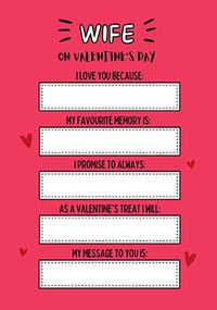 Tap to view Wife Review Valentine Card