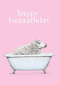 Tap to view Happy Baaathday Birthday Card