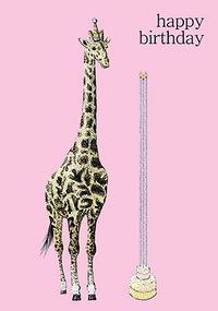 Giraffe Birthday Card