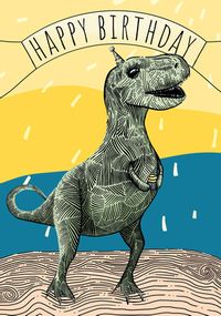 T-Rex Children's Birthday Card