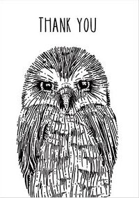 Thank You Owl Card