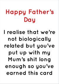 Tap to view You've Earned this Father's Day Card