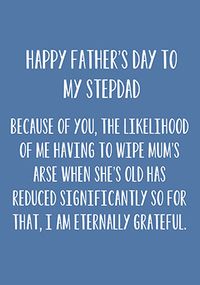To My Stepdad Father's Day Card