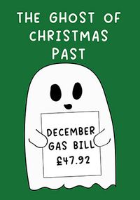 Tap to view Ghost of Xmas Bills Christmas Card