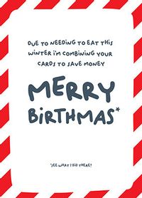 Tap to view Merry Birthmas Birthday Christmas Card