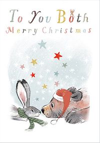 Tap to view To You Both Cute Illustrated Christmas Card