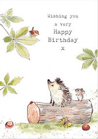 Tap to view Autumnal Woodland Birthday Card