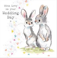 Bunnies on Your Wedding Day Card