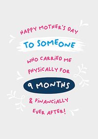 Tap to view Someone Who Carried Me Mothers Day Card