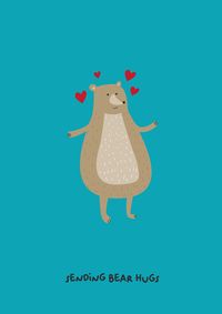 Tap to view Bear Hugs Thinking of You Card