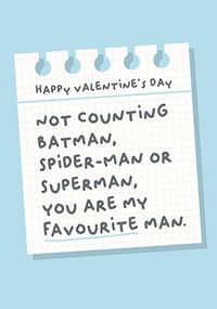 Tap to view You Are My Favourite Man Valentine's Card