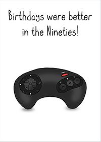 90's Gaming Controller Birthday Card