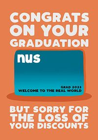 Tap to view Loss of Your Discounts Graduation Card