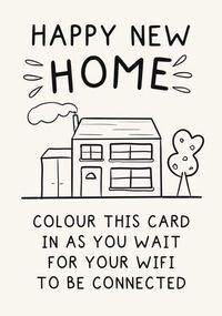 Colouring in New Home Card