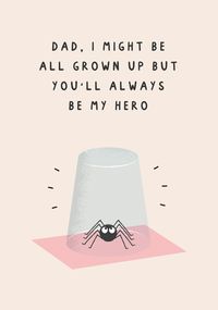 Tap to view Dad My Hero Father's Day Card