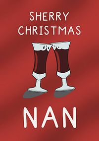 Tap to view Merry Christmas Nan Wine Card