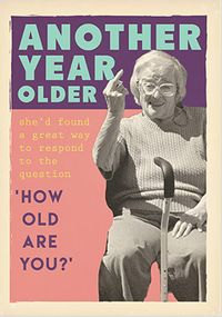 How Old Are You Birthday Card