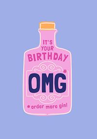 Order More Gin Birthday Card