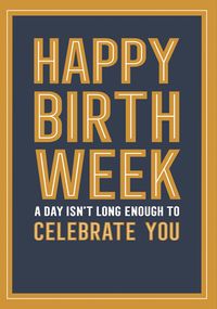 Tap to view Happy Birth Week Card
