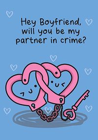 Tap to view Boyfriend Partner In Crime Birthday Card