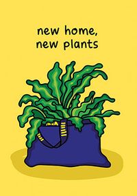 New Plants New Home Card