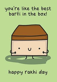 Barfi Box Rakhi Card