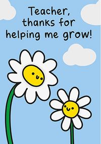 Tap to view Thanks for Helping me Grow Daisy Card