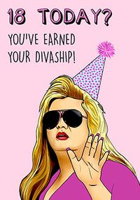 18 Today Divaship Birthday Card