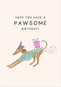 Tap to view Pawsome Birthday Funny Dog Card