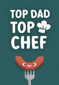 Tap to view Top Dad Top Chef Fathers Day Card