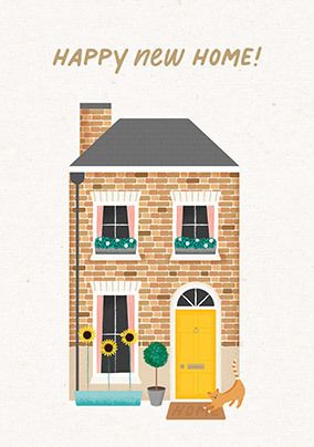 Townhouse Happy New Home Card