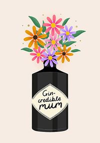 Tap to view Gin-credible Mum Floral Mother's Day Card