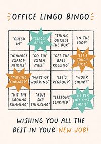 Tap to view Office Lingo Bingo New Job Card