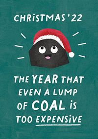 Tap to view Coal is Too Expensive Christmas Card