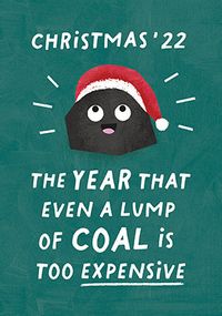 Tap to view Coal is Too Expensive Christmas Card