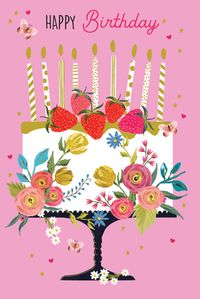 Tap to view Happy Birthday Cake Card